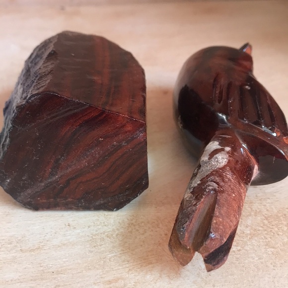 Vintage hand carved Ironwood owl, 2 piece chili/spices crusher rare unique - Picture 8 of 16